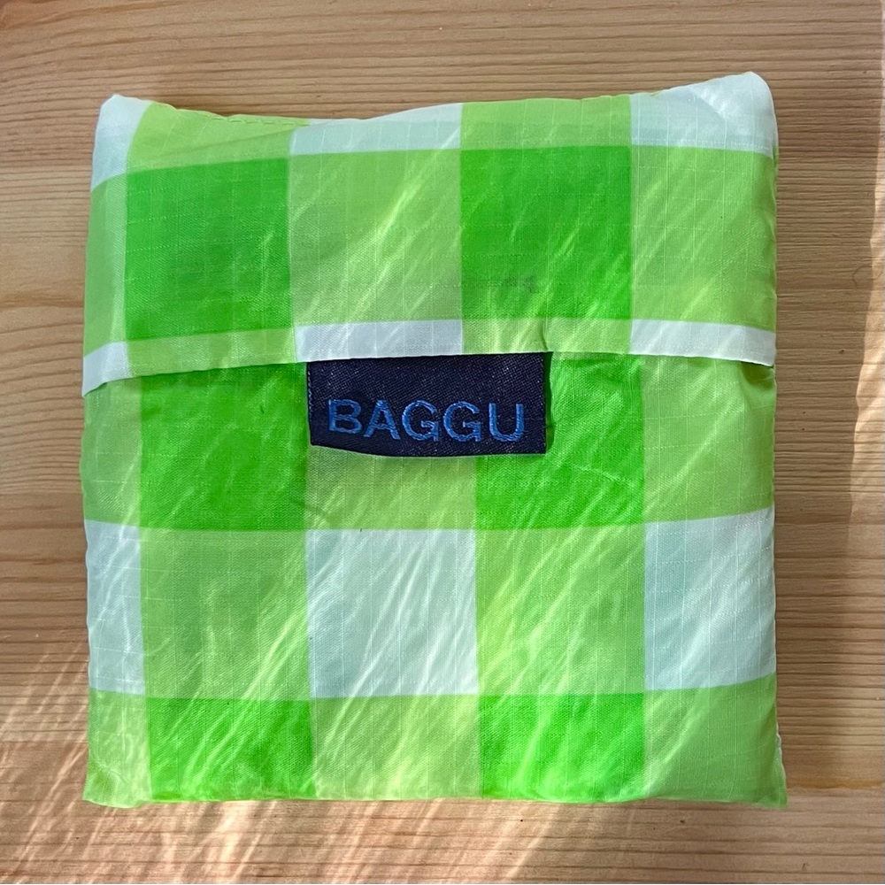 Baggu Standard Lime Gingham